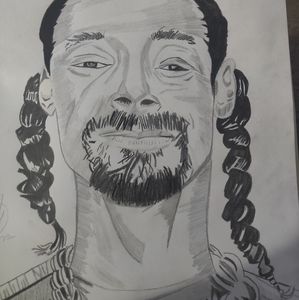 Drawing of snoop dogg